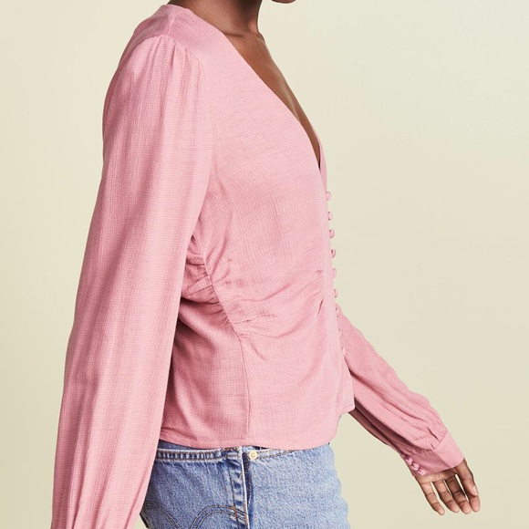 FREE PEOPLE MAISE BLOUSE WITH BUTTONS - Picture 4 of 11